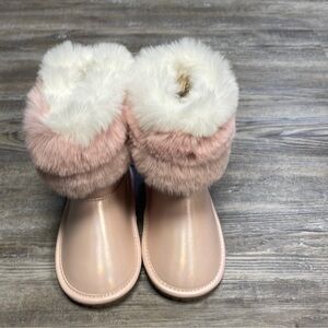 The Children's Place Pink and White Kids Boots